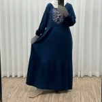 پیراهن ساحلی نخی زنانه مدل آیدا فری سایز مناسب تا 50 با کمربند - تصویر 9