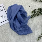 شال حریر کاغذی قواره بزرگ 70 در 230 سانتیمتر بدون لغزش از روی سر - Image 3