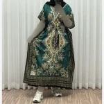 پیراهن پانچ زنانه سیلک هندی فری سایز مناسب تا 54 با قابلیت تنظیم سایز (گتدار) - تصویر 10