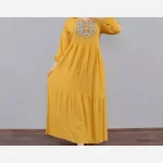 پیراهن ساحلی نخی زنانه مدل آیدا فری سایز مناسب تا 50 با کمربند - تصویر 17