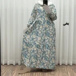 پیراهن فلور بوگاتی فری سایز تا 48 بنددار چهارفصل شیک و راحت بدون آبرفت و رنگ رفت - Image 4