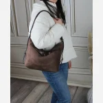 کیف زنانه مخمل روزمره و مهمانی دو بند جیبدار - Image 5