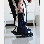 شلوار اسلش فول بگ بغل زیپ بالنسیاگا جنس گلکسی سایز XL XXL XXXL - Image 9