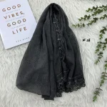 شال حریر سنگشور مزونی طرح Miu Miu ابعاد 180 در 69 سانتیمتر - Image 6
