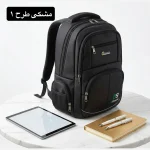 کوله پشتی برزنت فول آپشن جیب دار با پورت USB و هندزفری - تصویر 5
