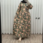پیراهن ساحلی زنانه فلور بوگاتی مدل حجرو فری سایز مناسب تا 44 با کمربند - تصویر 7