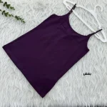 تاپ بندی زنانه و دخترانه ساده نخ پنبه وارداتی کد 1987 - Image 2