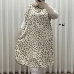 پیراهن ساحلی زنانه آستین کوتاه نخی خارجی فری سایز مناسب تا سایز 52 - Image 12