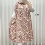 پیراهن ساحلی زنانه آستین کوتاه نخی خارجی فری سایز مناسب تا سایز 52 - Image 8