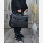 کیف مردانه پارچه ای اداری و روزمره سه بند - Image 5