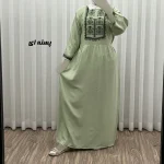 پیراهن ساحلی نخی زنانه مدل ساره 2 کد 1756 فری سایز با کمربند - تصویر 9