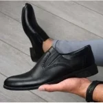 کفش اسپرت مردانه چرم صنعتی مدل رویال رنگ مشکی