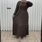 پیراهن ساحلی زنانه مدل ترلان نخی فری سایز کمر بنددار - Image 2