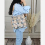 کیف زنانه پارچه ای روزمره و مهمانی بند بلند - Image 6