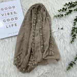 شال حریر سنگشور مزونی طرح Miu Miu ابعاد 180 در 69 سانتیمتر - Image 11