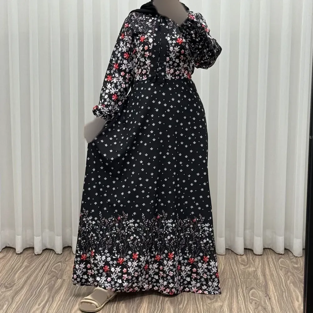 b990457b-0d43-4c90-9568-35c68fa664e7 پیراهن ساحلی زنانه فلور بوگاتی دکمهدار فری سایز با کمربند - تصویر 1