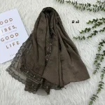 شال حریر سنگشور مزونی طرح Miu Miu ابعاد 180 در 69 سانتیمتر - Image 7