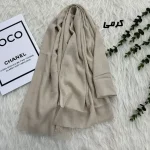 شال سوپرنخ وارداتی مشکی قواره 2000 در 98 سانتیمتر - تصویر 2