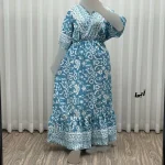 پیراهن زنانه فلور بوگاتی مدل دنیا چپ و راستی فری سایز مناسب تا 44 - تصویر 4