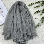 شال حریر مجلسی طرح گوچی قواره 190 در 80 سانتیمتر کد 1964 - Image 10