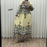 پیراهن ساحلی زنانه مدل ورشو نخی فری سایز مناسب تا سایز 48 - Image 3