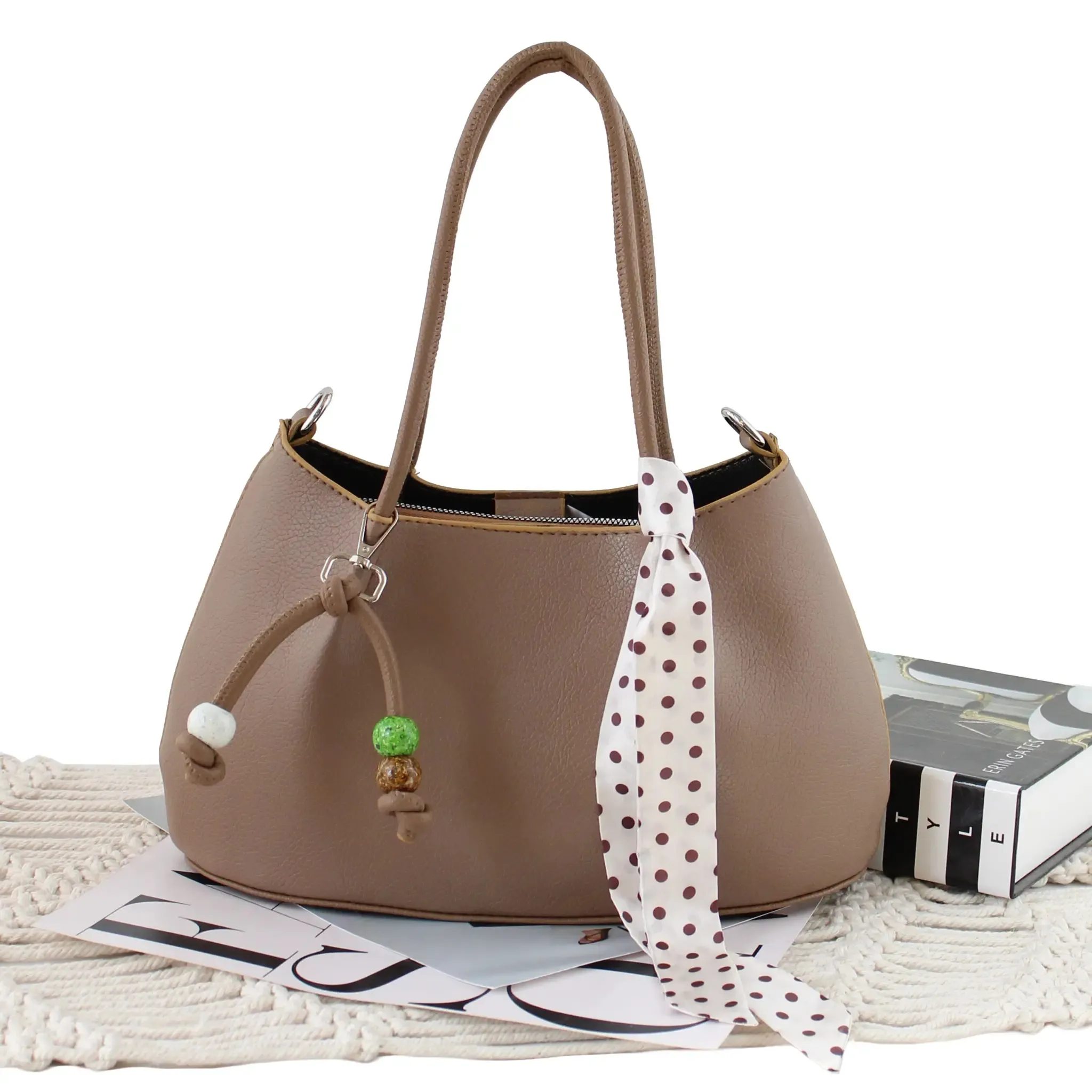 d0181178-edc7-4c66-a86d-b35fe2177454 کیف زنانه چرم مصنوعی روزمره و مهمانی مدل سه بند - Image 1