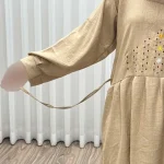 پیراهن ساحلی زنانه جنس صوفیا گلدوزی شده فری سایز مناسب تا 44 - تصویر 5
