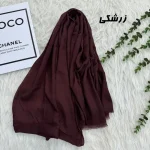 شال سوپرنخ وارداتی مشکی قواره 2000 در 98 سانتیمتر - تصویر 4