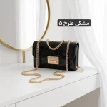 کیف پاسپورتی زنانه چرم مصنوعی بند بلند مجلسی و رسمی - تصویر 9
