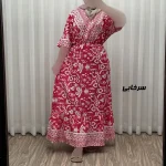 پیراهن زنانه فلور بوگاتی مدل دنیا چپ و راستی فری سایز مناسب تا 44 - تصویر 3