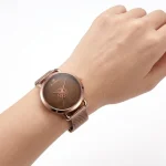 ساعت مچی زنانه بلیزر بند حصیری رنگ قهوه ای کافی رفرانس 3209 - تصویر 4