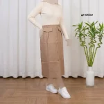 دامن ژاکارد مجلسی زنانه و دخترانه فری سایز مناسب تا سایز 44 - تصویر 2