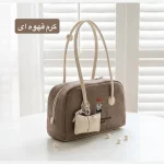 کیف زنانه روزمره پارچه ای طرح کنف با آستر ساتن - تصویر 4