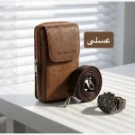 کیف مردانه جاموبایلی چرم مصنوعی روزمره - Image 4