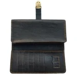 کیف پول موبایل سه لت چرم مدل عطارد دست دوز با قفل ناخنی - Image 5