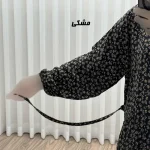 پیراهن ساحلی زنانه نخی گلریز فری سایز مناسب تا سایز 46 با کمربند - Image 7
