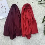 شال نخی پفکی کریشه قواره 190 در 75 سانتیمتر بدون پرزدهی و سر خوردن - تصویر 5