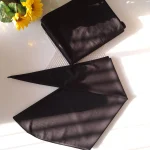 مقنعه بروجرد مشکی نخی قواره 90 و 100 مناسب ادارات و مدرسه - Image 3