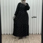 پیراهن ساحلی نخی گلدار زنانه و دخترانه فری سایز مناسب تا 44 با کمربند