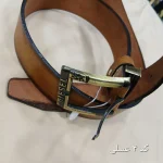کمربند چرمی مردانه چرم صنعتی پهنای 3.5 سانت در چهار رنگ مختلف - تصویر 2
