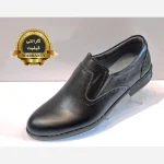 کفش اسپرت مردانه چرم صنعتی مدل رویال رنگ مشکی - Image 2