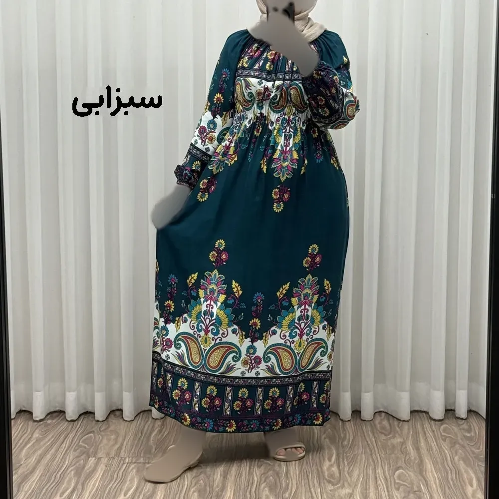 fb32f21a-50d6-43e0-a9e9-a299c436e43f پیراهن ساحلی زنانه مدل ورشو نخی فری سایز مناسب تا سایز 48 - Image 1