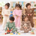 بلوز شلوار دخترانه دورس پاپیون دار مدل بچه گانه