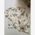 ست تیشرت و شلوارک راحتی پسرانه پارچه کبریتی سایز 1 تا 9 سال - تصویر 6