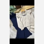ست تونیک و شلوار کتان پنبه دخترانه مدل شکوفه - تصویر 5