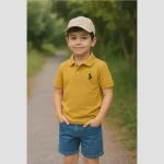 تیشرت یقه دار جودونه اسپرت پسرانه پنبه درجه یک در 6 رنگ سایز 2 تا 12 سال