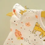 بادی زیردکمه دخترانه وارداتی نخ پنبه برند So Cute سایز 0 تا 24 ماه - تصویر 4
