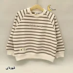 بلوز دورس راه راه پنبه درجه یک دخترانه و پسرانه 9 ماه تا 7 سال در 4 رنگ - تصویر 3