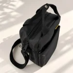 کیف مردانه پارچه ای اداری و ظرف غذا با بند بلند و سه جیب بیرونی - تصویر 7