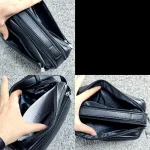 کیف دستی مردانه چرم صنعتی ضد خش دو خانه مدل شوزبگ - تصویر 10